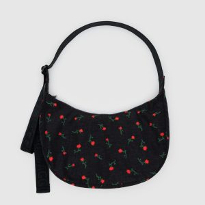 Medium Nylon Crescent Bag - Painted Wildflower