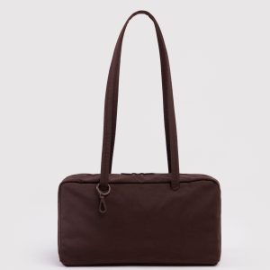 Nylon Bowler Bag - Coffee